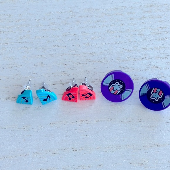 New Set of 3 auth LEGO music notes ,and records - Picture 2 of 2